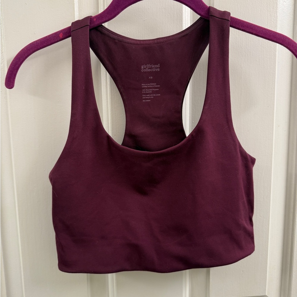 Girlfriend Collective Berry Paloma Racerback Bra Top
